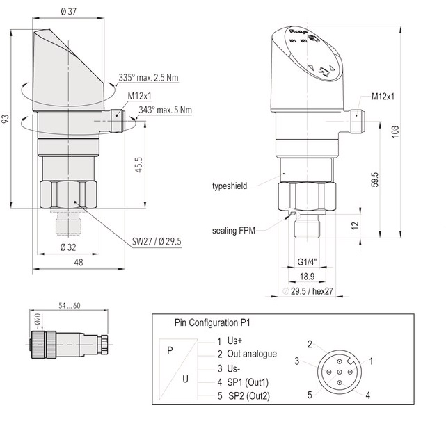 Pressure 4-20mA digital Display